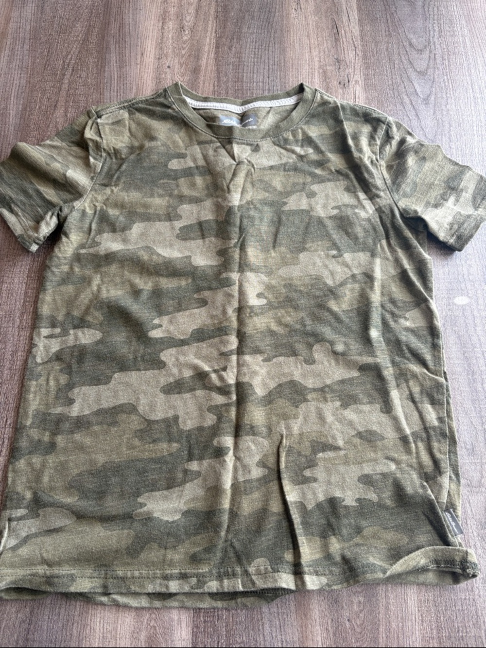 Camouflage Crew Neck Tee - Olive Camo